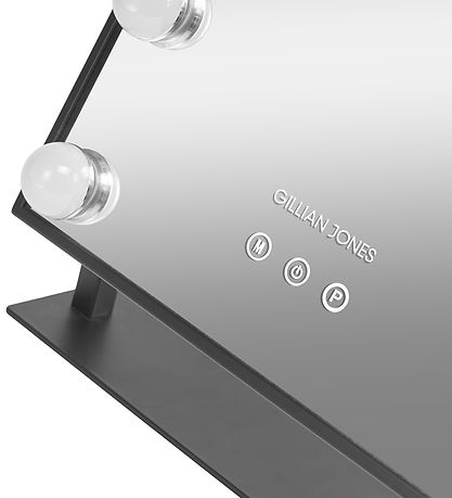 Gillian Jones Makeupspejl - 12 LED/Touch - Sort