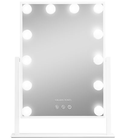 Gillian Jones Makeupspejl - 12 LED/Touch - Hvid Gillian Jones Makeupspejl - 12 LED/Touch - Hvid