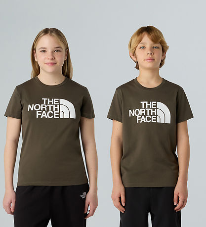 The North Face T-shirt - Easy - New Taupe Green m. Logo