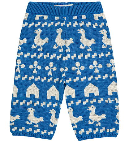 Bobo Choses Bukser - Strik - Farm All Over - Blå Bobo Choses Bukser - Strik - Farm All Over - Blå