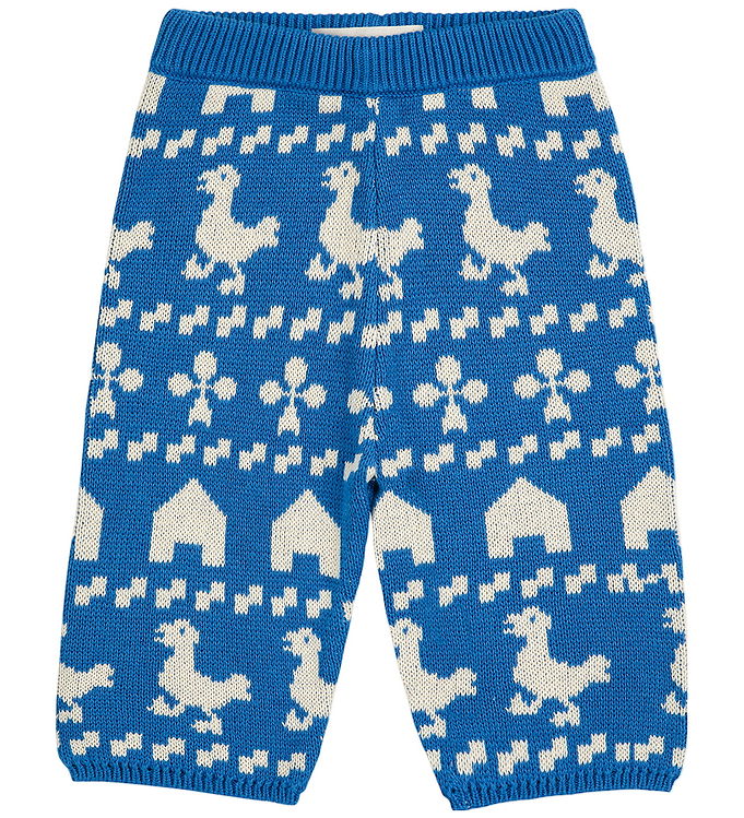 Bobo Choses Bukser - Strik - Farm All Over - Blå