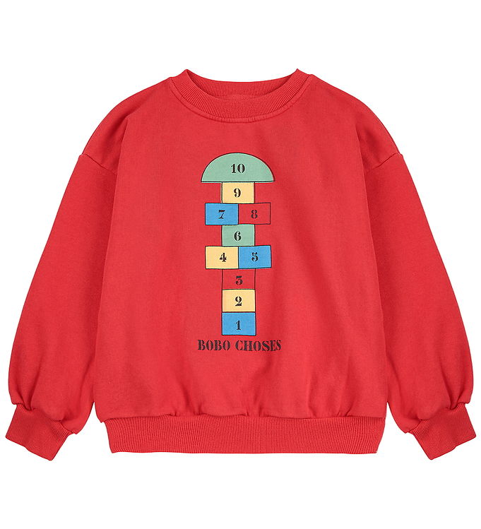 Bobo Choses Sweatshirt - Hopscotch - Rød