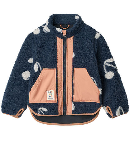 Liewood Fleecejakke - Noam - Cherry Blossom/Classic Navy