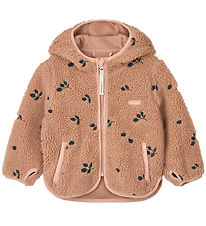 Liewood Fleecejakke - Mara - Berry/Pale Tuscany/Embroidery Liewood Fleecejakke - Mara - Berry/Pale Tuscany/Embroidery