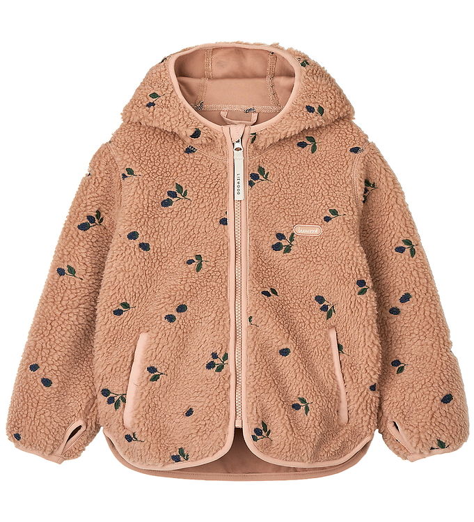 Liewood Mara Fleecejakke - Berry/Pale Tuscany/Embroidery