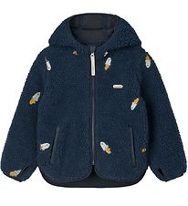 Liewood Fleecejakke - Mara - Rocket/Classic Navy/Embroidery Liewood Fleecejakke - Mara - Rocket/Classic Navy/Embroidery