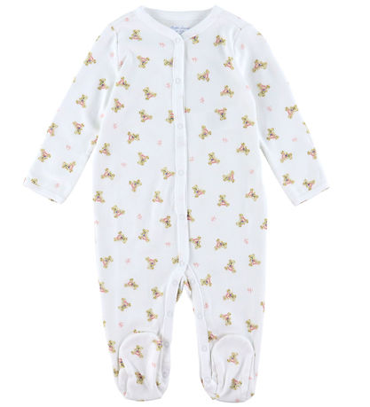 Polo Ralph Lauren Heldragt - Hvid/Pink m. Bamser Polo Ralph Lauren Heldragt - Hvid/Pink m. Bamser