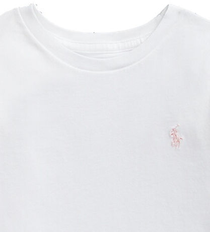 Polo Ralph Lauren Bluse - Hvid m. Rosa Polo Ralph Lauren Bluse - Hvid m. Rosa