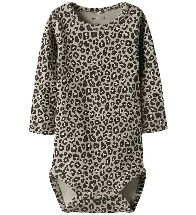 Name it Body l/æ - NbfLeoana - Peyote m. Leopardprint