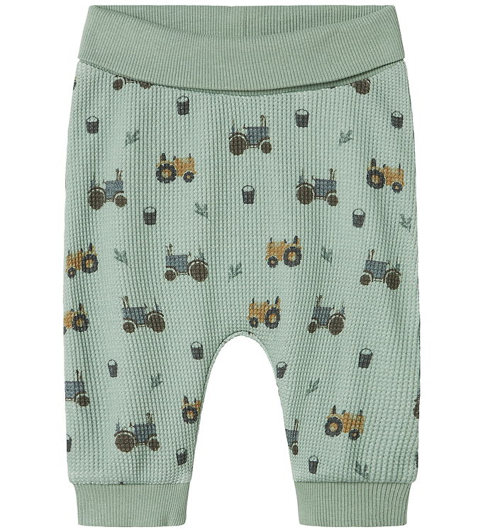 Name it Bukser - Vaflet - NbmLactor - Jadeite m. Print