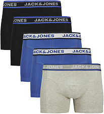 Jack & Jones Boxershorts - 5-Pak - JacChristian - Black/Light Gr Jack & Jones Boxershorts - 5-Pak - JacChristian - Black/Light Gr