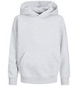 Jack & Jones Hættetrøje - JjEurban - White Melange Jack & Jones Hættetrøje - JjEurban - White Melange