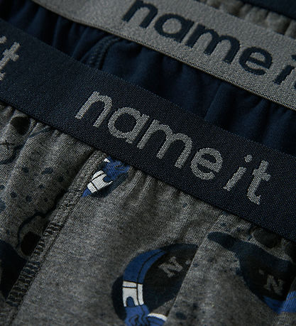 Name it Boxershorts - 3-pak - NkmBoxer - Mørkegråmeleret