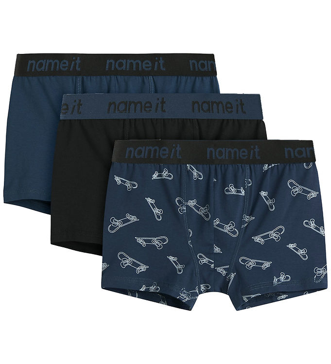 Name it Boxershorts - Noos - NkmBoxer - 3-pak - Titan/Sort