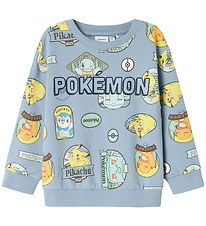 Name It Sweatshirt - NmmJazy - Pokemon - Dusty Blue Name It Sweatshirt - NmmJazy - Pokemon - Dusty Blue