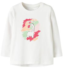 Name It Bluse - NmfVix - Bright White/Cool Dino Name It Bluse - NmfVix - Bright White/Cool Dino
