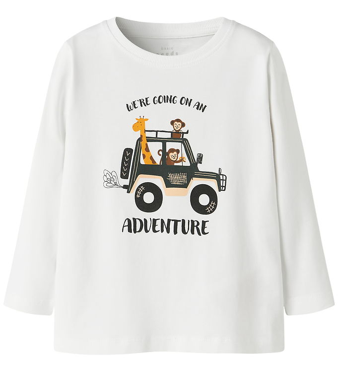 Name It Bluse - NmmVux - Bright White/Jungle Car