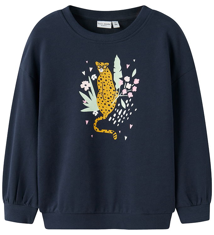 Name It Sweatshirt - NmfValona - Navy Blazer/Cheetah