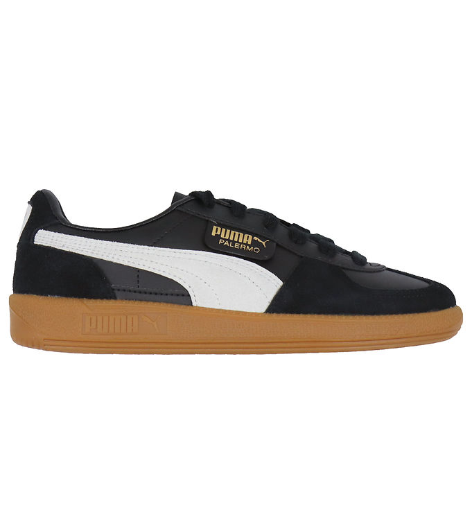 Puma Sko - Palermo Lth Jr - Puma Black/Feather Gray