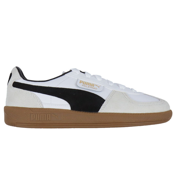 Puma Sko - Palermo Lth Jr - Puma White/Vapor Gray