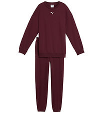 Puma Sweatsæt - Loungewear Oversized - Ruby Shimmer Puma Sweatsæt - Loungewear Oversized - Ruby Shimmer
