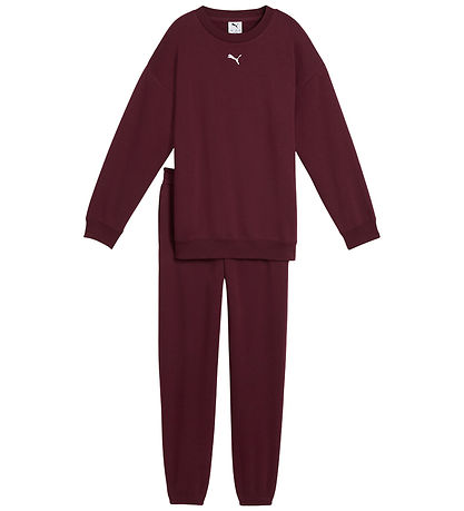 Puma Sweatsæt - Loungewear Oversized - Ruby Shimmer Puma Sweatsæt - Loungewear Oversized - Ruby Shimmer