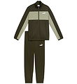 Puma Trainingsanzug - Poly-Farbblock - Dark Olive