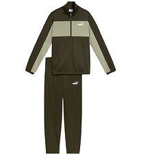 Puma Træningssæt - Poly Colorblock - Dark Olive Puma Træningssæt - Poly Colorblock - Dark Olive