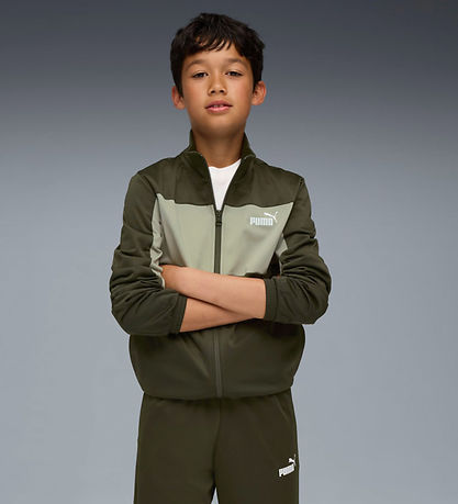 Puma Tracksuit - Poly Colorblock - Dark Olive