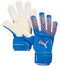 Puma Goalkeeper Gloves - ULTRA Pro Jr - Ultra Blue/Glowing Red