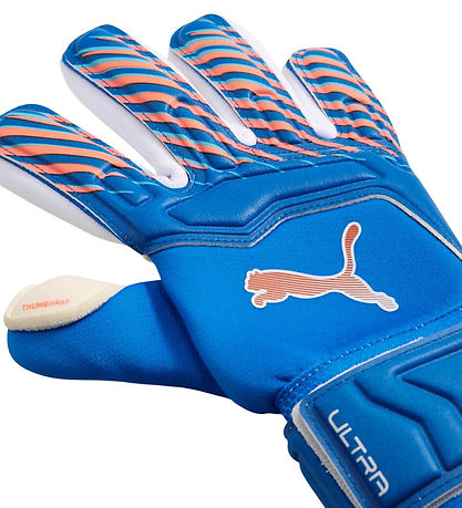 Puma Målmandshandsker - ULTRA Pro Jr - Ultra Blue/Glowing Red