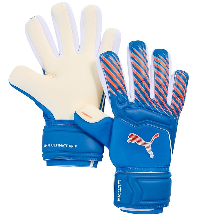Puma Målmandshandsker - ULTRA Pro Jr - Ultra Blue/Glowing Red
