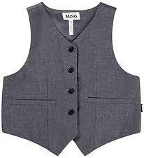 Molo Vest - Hollie - Grey Silver Check Molo Vest - Hollie - Grey Silver Check
