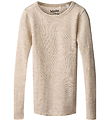 Molo Bluse - Merino Uld - Rihanna - Oatmeal Melange Molo Bluse - Merino Uld - Rihanna - Oatmeal Melange