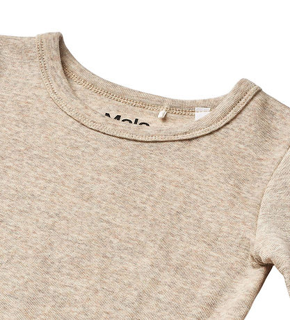 Molo Bluse - Merino Uld - Rihanna - Oatmeal Melange