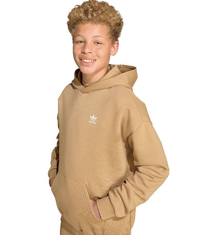 adidas Originals Hættetrøje - Loose Hoodie - Cardbo/White 