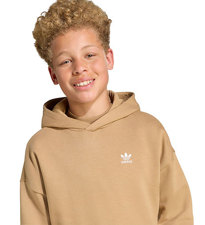 adidas Originals Hættetrøje - Loose Hoodie - Cardbo/White 