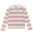 Grunt Polobluse - GrAnte - Dusty Rose/Hvidstribet Grunt Polobluse - GrAnte - Dusty Rose/Hvidstribet