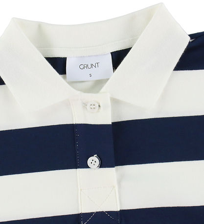 Grunt Polobluse - GrAnte - Navy/Hvidstribet Grunt Polobluse - GrAnte - Navy/Hvidstribet