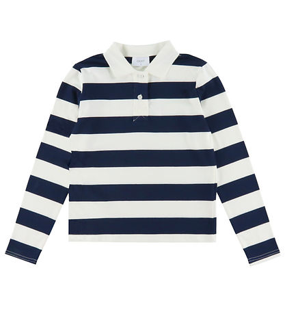 Grunt Polobluse - GrAnte - Navy/Hvidstribet Grunt Polobluse - GrAnte - Navy/Hvidstribet