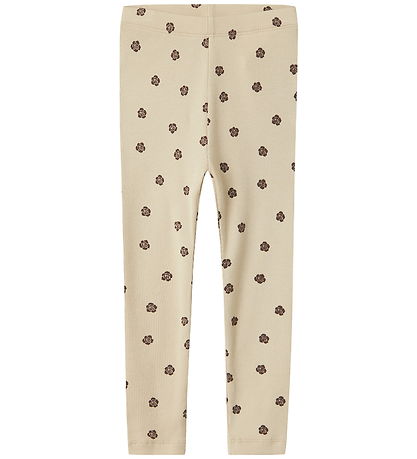 Name It Leggings - Rib - NmfLaikabna - Peyote m. Bloemen Name It Leggings - Rib - NmfLaikabna - Peyote m. Bloemen