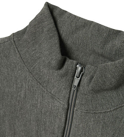 LMTD Cardigan - NlfLonja - Mørkegråmeleret