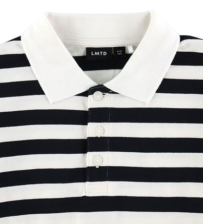 LMTD PoloBluse - NlnKliva - Black/White Stripes LMTD PoloBluse - NlnKliva - Black/White Stripes