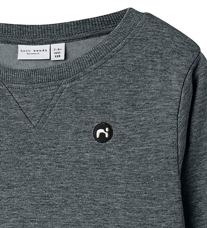 Name It Sweatshirt - Noos - NkmVimo - Mørkegråmeleret