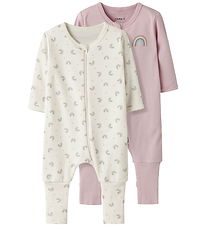 Name It Natdragt - 2-pak - Noos - NbfNightsuit - Jet Stream/W/Bu Name It Natdragt - 2-pak - Noos - NbfNightsuit - Jet Stream/W/Bu