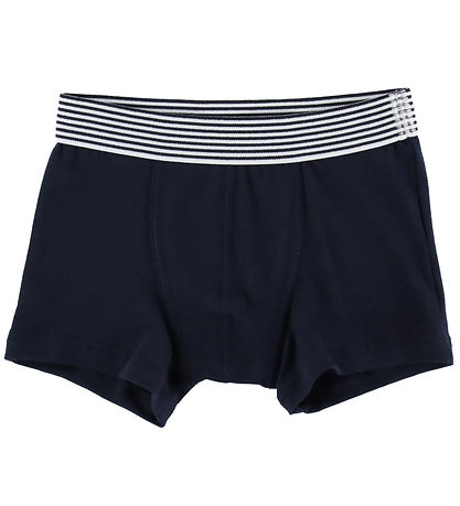 Petit Bateau Boxershorts - 2-pak - Navy/Gråmeleret Petit Bateau Boxershorts - 2-pak - Navy/Gråmeleret