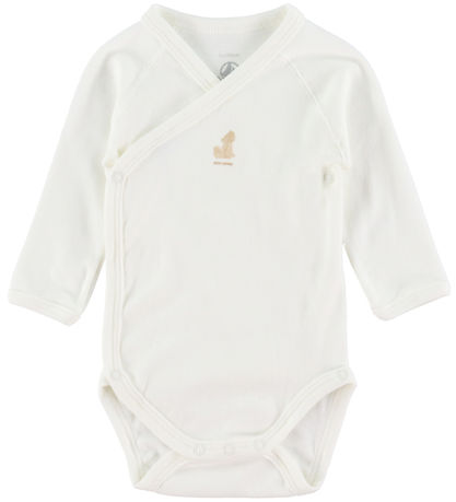 Petit Bateau Slå om Body l/æ  - 3- pak - Hvid Petit Bateau Slå om Body l/æ  - 3- pak - Hvid