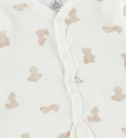 Petit Bateau Natdragt - Marshmallow/Brun Petit Bateau Natdragt - Marshmallow/Brun