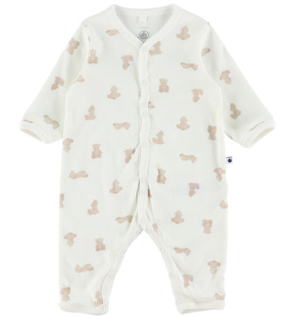 Petit Bateau Natdragt - Marshmallow/Brun Petit Bateau Natdragt - Marshmallow/Brun