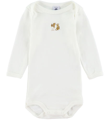 Petit Bateau Body l/æ - 3-pak - Hvid/Grøn Petit Bateau Body l/æ - 3-pak - Hvid/Grøn